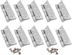 VASANA 10PCS 2Inch Silver Stainless Steel Folding Butt Security Exterior Door Hinge Pins