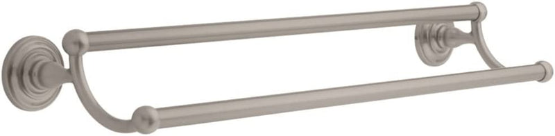 Greenwich Wall Mounted 24" Double Towel Bar in SpotShield Brushed Nickel, Bath Accessories