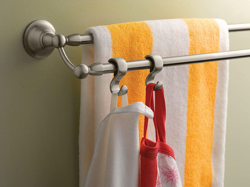 Moen DN6822BN Sage Collection 24-Inch Double-Towel Bar, Spot Resist Brushed Nickel